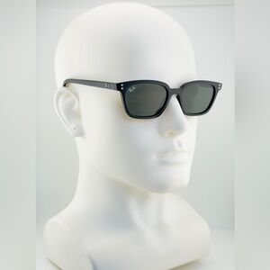 Ray-Ban Zaya Bio Based Sunglasses RB4456F Polished Black Frame Dark Grey Lenses